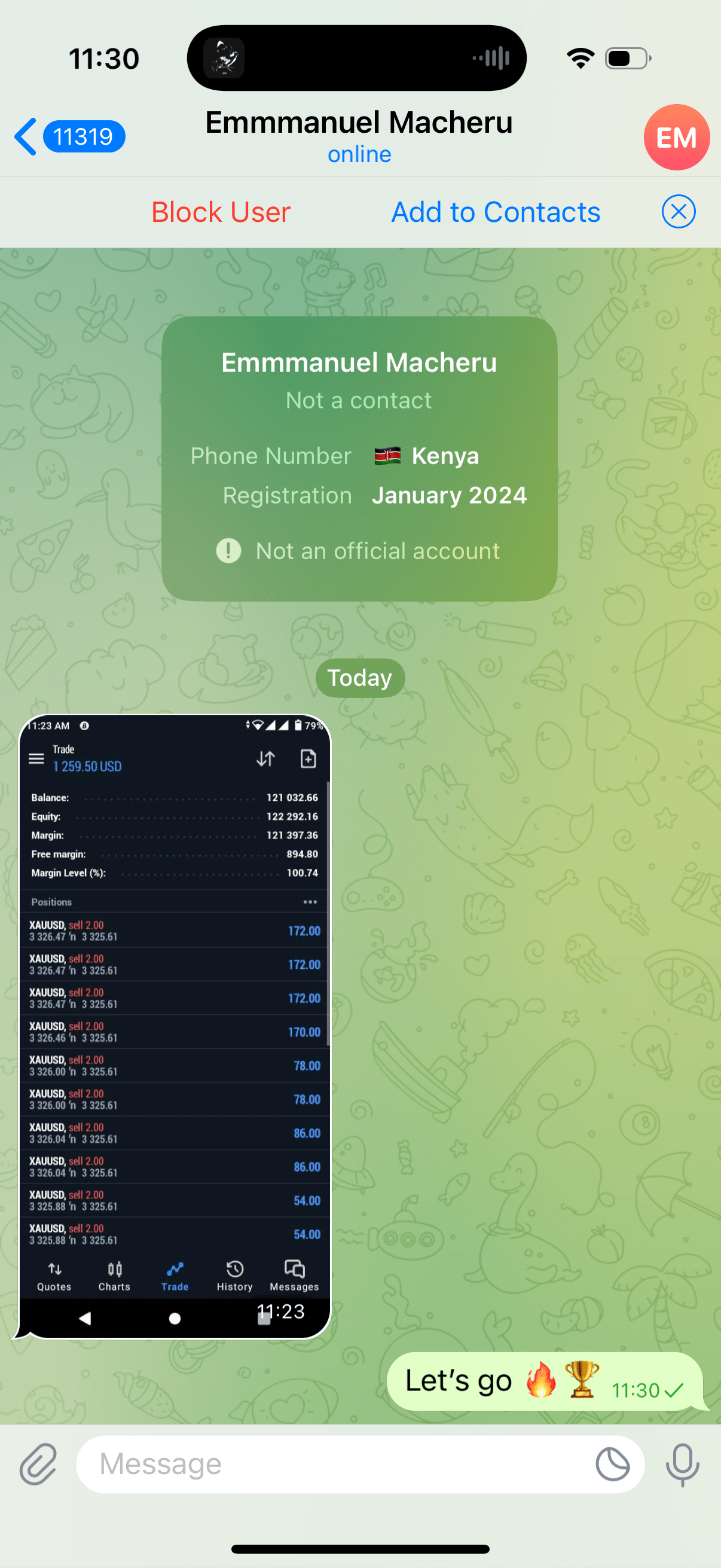 Withdrawal certificate